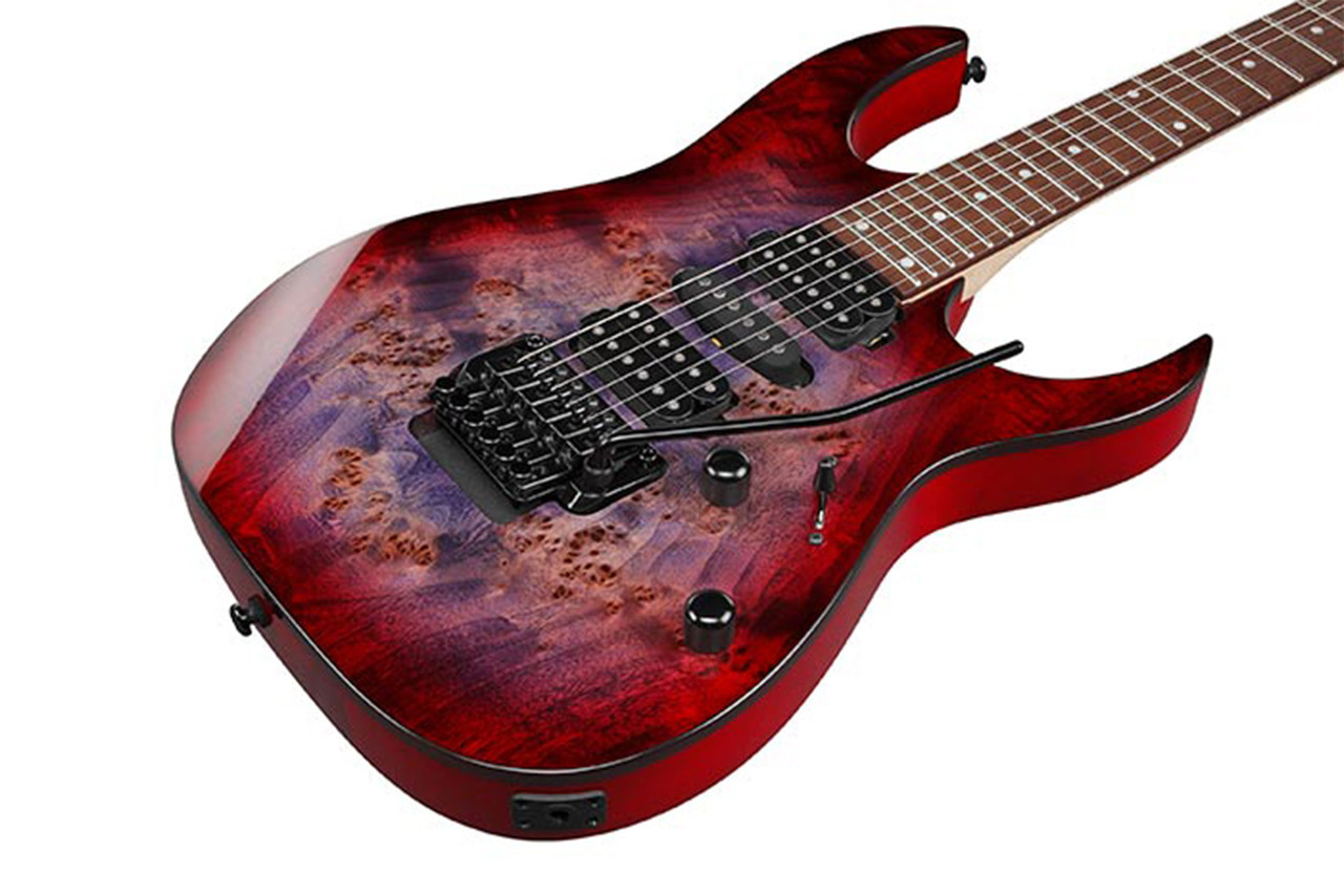 Ibanez RG470PB Solidbody Electric Guitar - Red Eclipse Burst - Ted