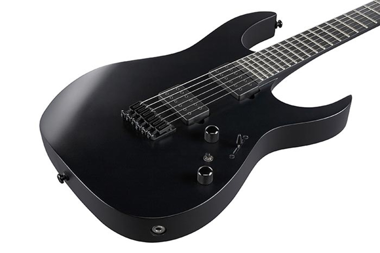 Ibanez RGRTB621 Iron Label Solidbody Electric Guitar - Black Flat