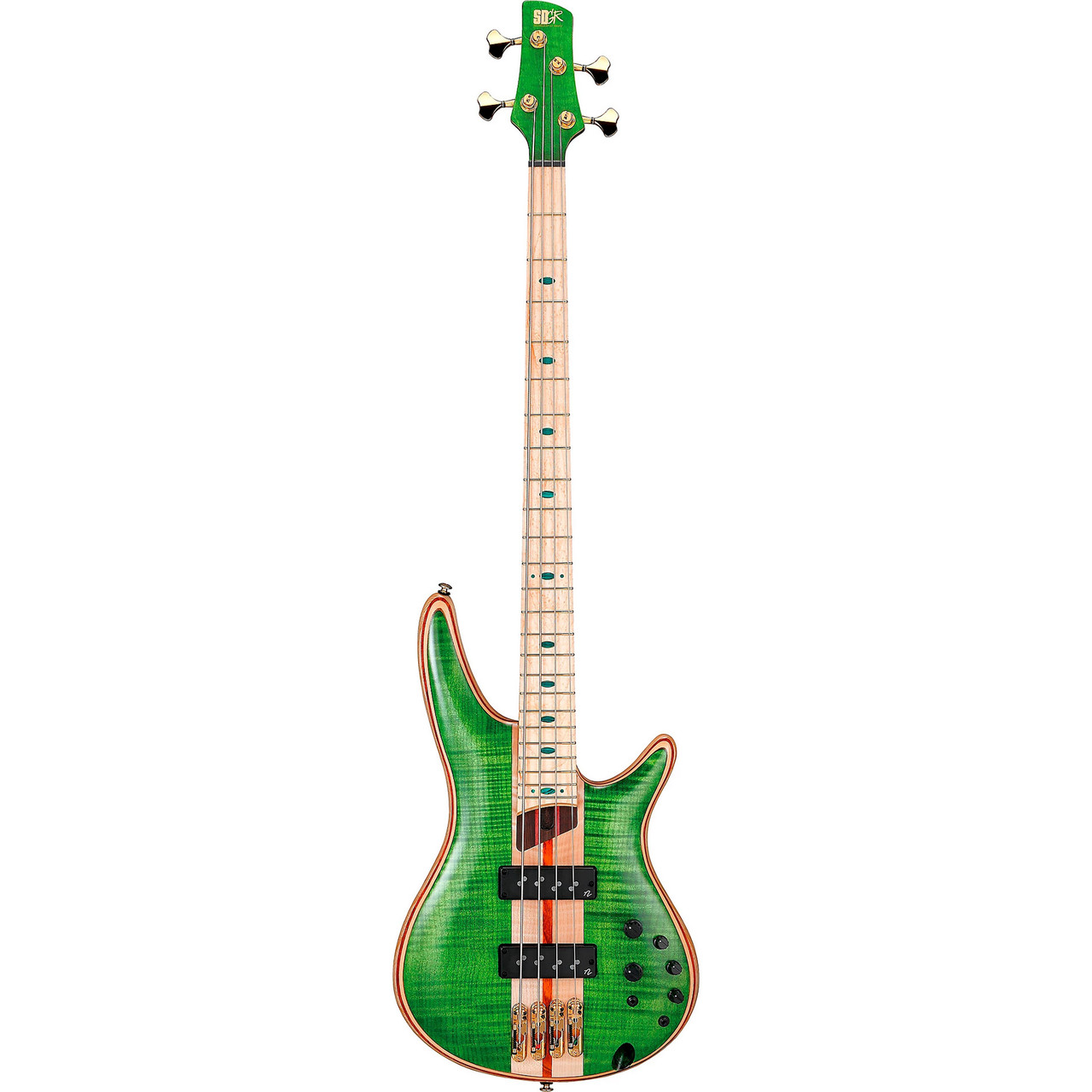ベース Ibanez SR4FMDX-EGL Ibanez SR4FMDX Premium 4-String Electric Bass Guitar