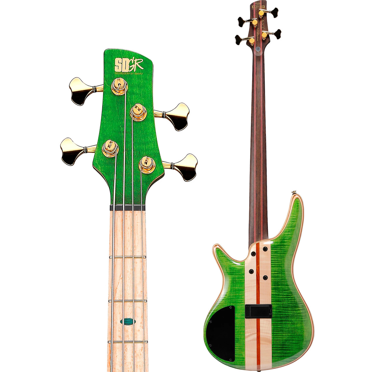 ベース Ibanez SR4FMDX-EGL Ibanez SR4FMDX Premium 4-String Electric Bass Guitar