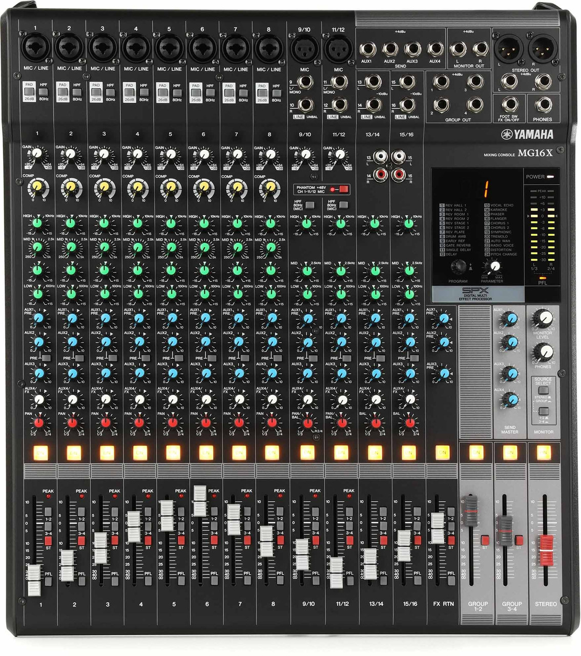 Yamaha MG16X CV 16-channel Stereo Mixer with Effects - Ted Brown