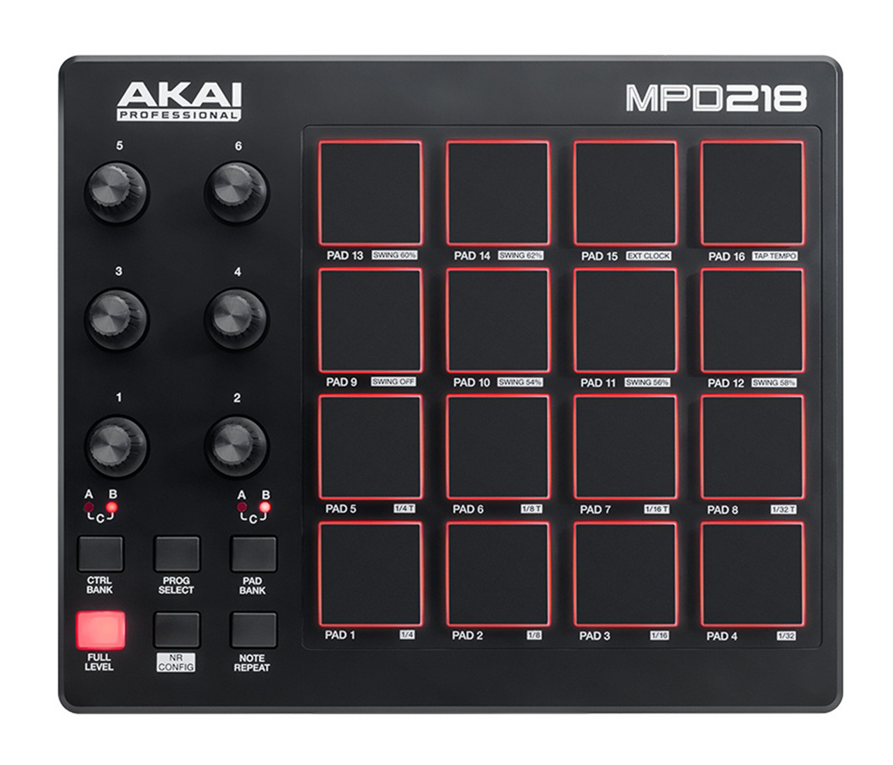 Akai Professional MPD218 16-Pad USB MIDI Pad Controller - Ted