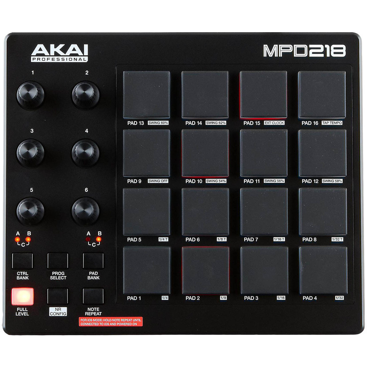 AKAI MPD218 MIDIパッド Akai Professional MPD218 16-Pad USB MIDI Pad Controller - Ted