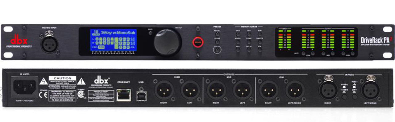DBX DriveRack PA2 Complete Loudspeaker Management System - Ted 