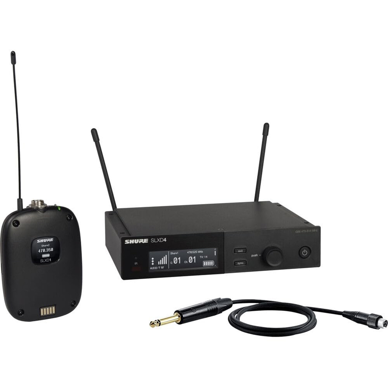 Shure SLXD14/98H Wireless Instrument Microphone System - G58 Band