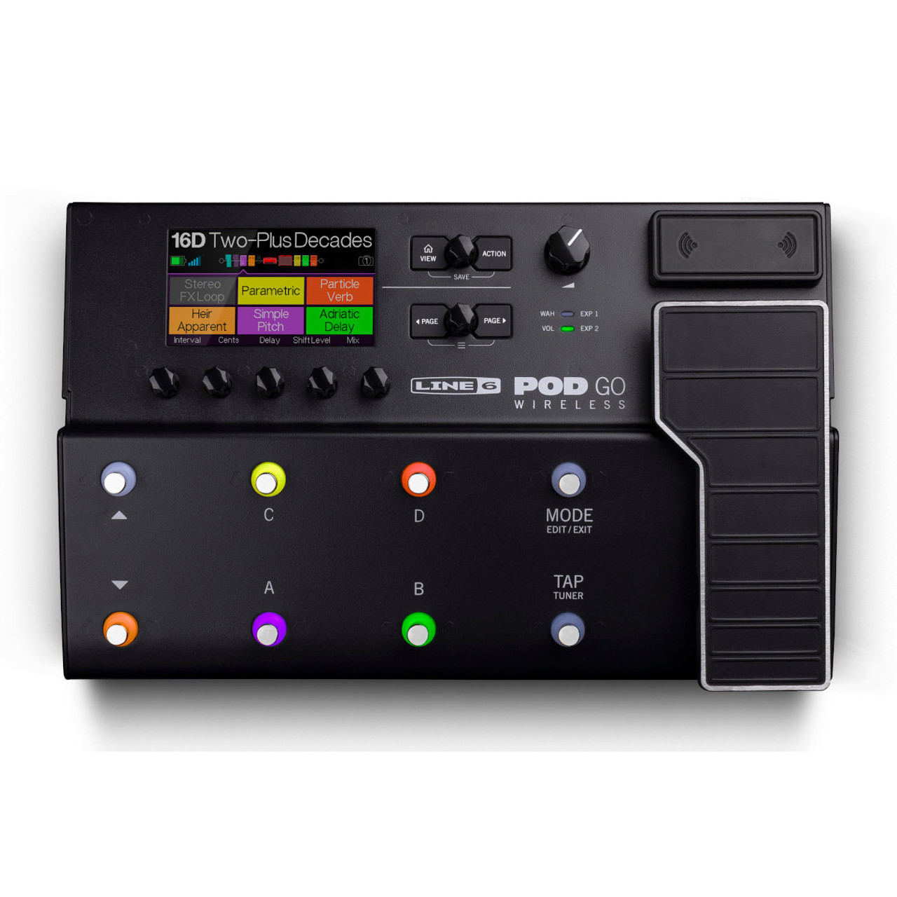ギター LINE6 POD GO Line 6 POD Go Wireless Guitar Multi-effects Floor Processor - Ted