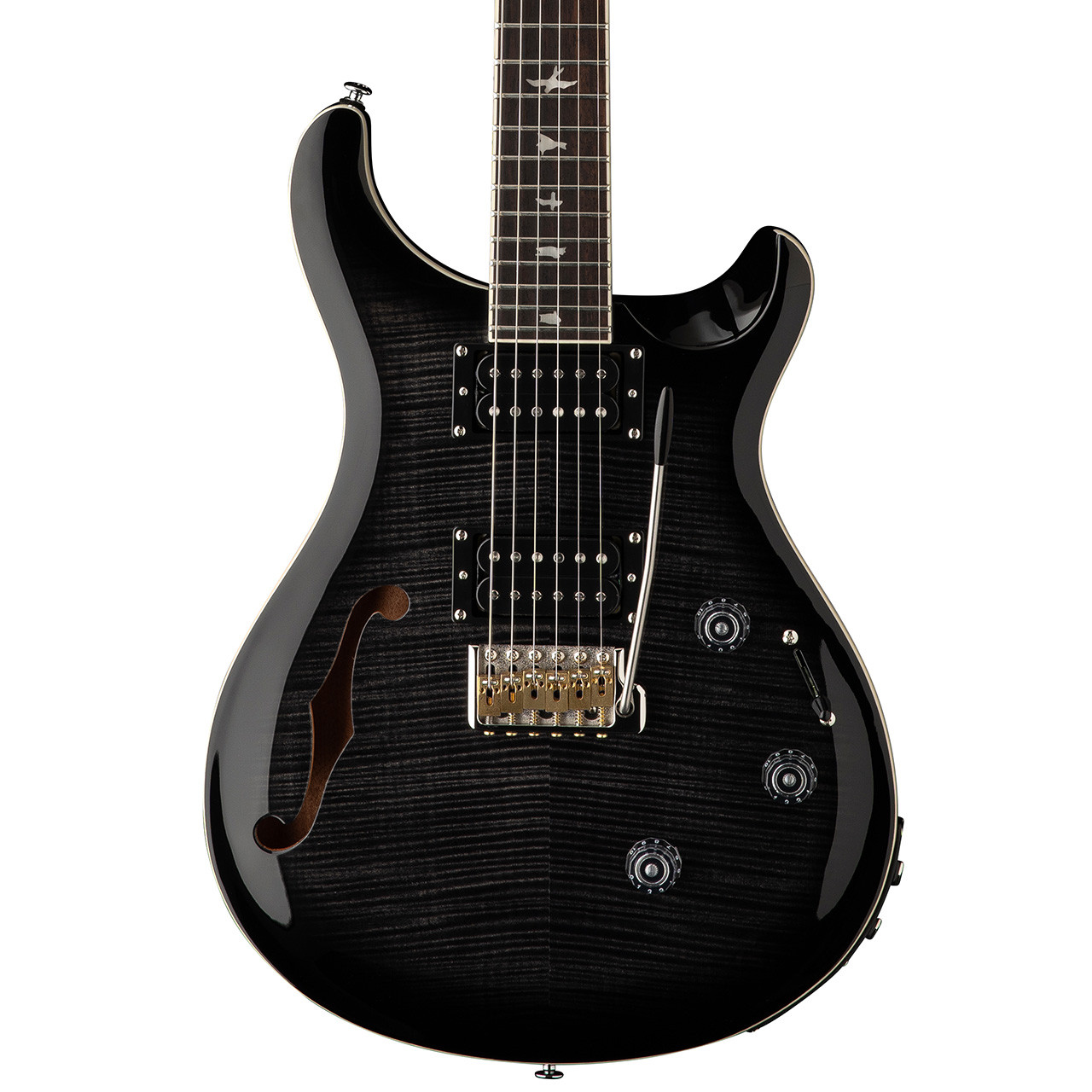 PRS SE Custom 24 Semi-Hollow Piezo Electric Guitar - Charcoal