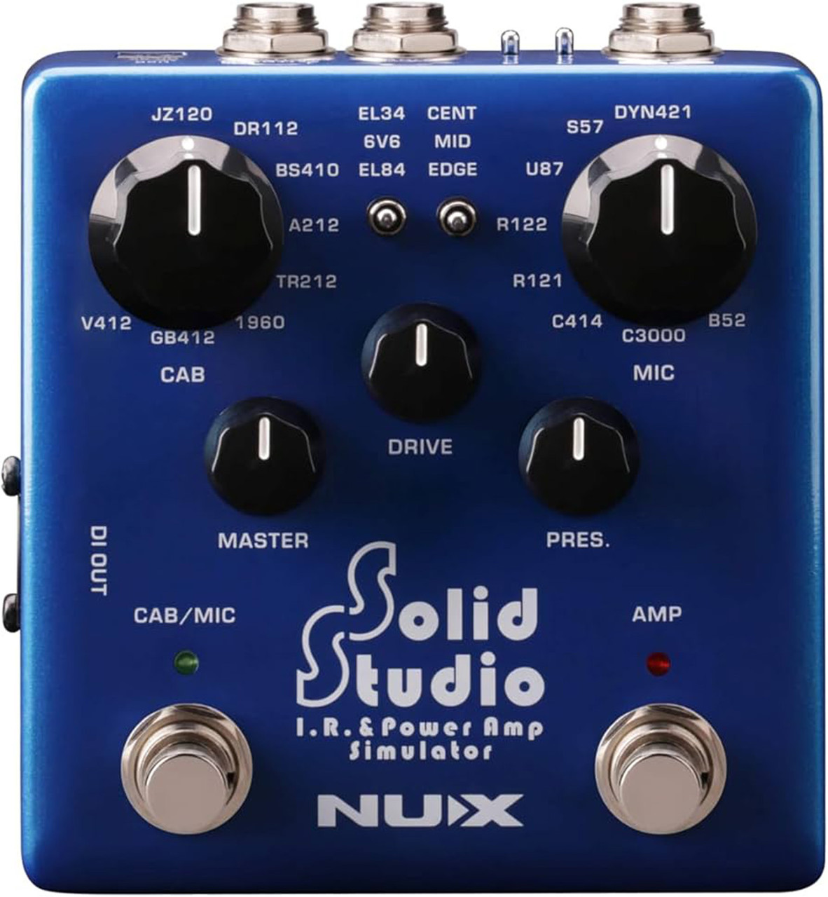 ギター Solid Studio I.R. & Power Amp Simulator NUX Solid Studio IR Loader and Power Amp Simulator Pedal