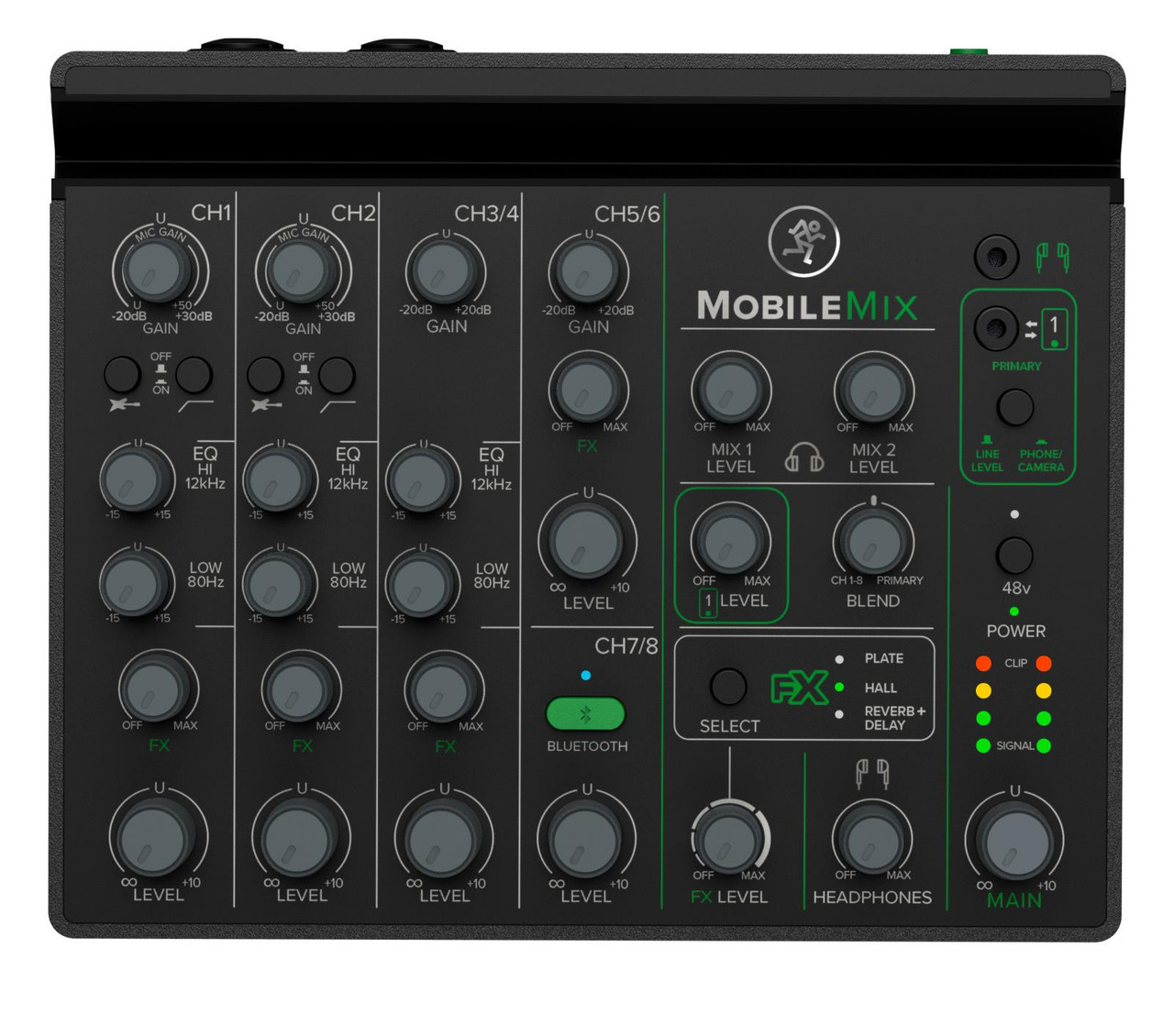 MACKIE MobileMix 8ch USB電源対応ミキサー 配信・録音用 Mackie MobileMix 8-Channel USB Powered Mixer for Live Sound and