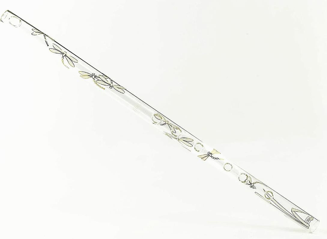Hall Crystal Glass Flute - #11203 C Piccolo - Dragonfly - Ted