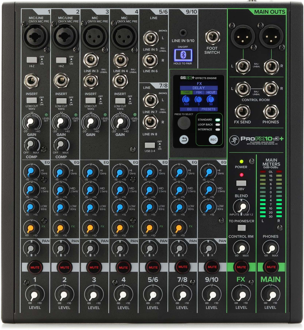 ProFX10v3 10チャンネルミキサー Amazon.com: Mackie ProFX10v3 10-Channel Professional Analog Mixer