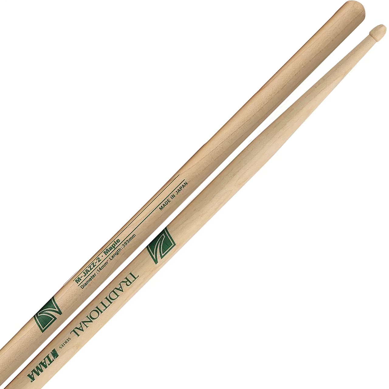 Tama Traditional M-Jazz 2 Maple Drumsticks - Acorn Tip - Ted Brown