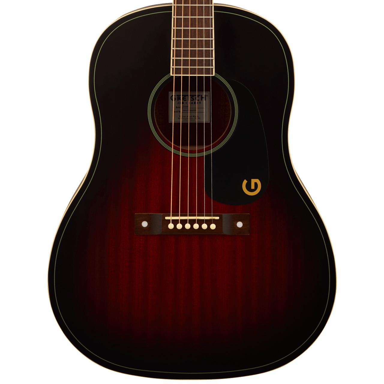 Gretsch Jim Dandy Dreadnought Acoustic Guitar - Deep Cherry Burst