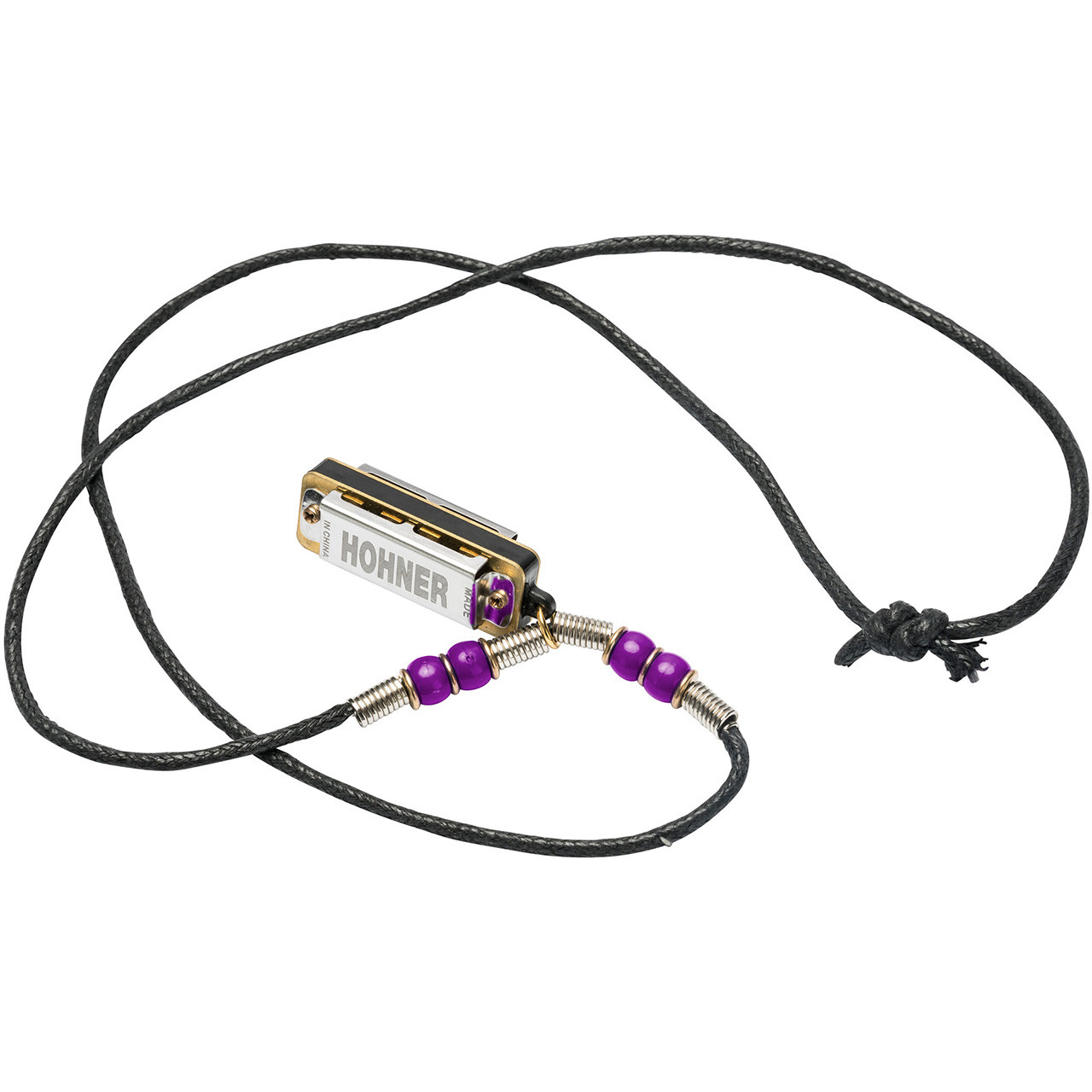 Brunt ブラント Harmony ハーモニー 25 ブラック Hohner 38N Mini Harmonica Necklace with Beads - Ted Brown Music