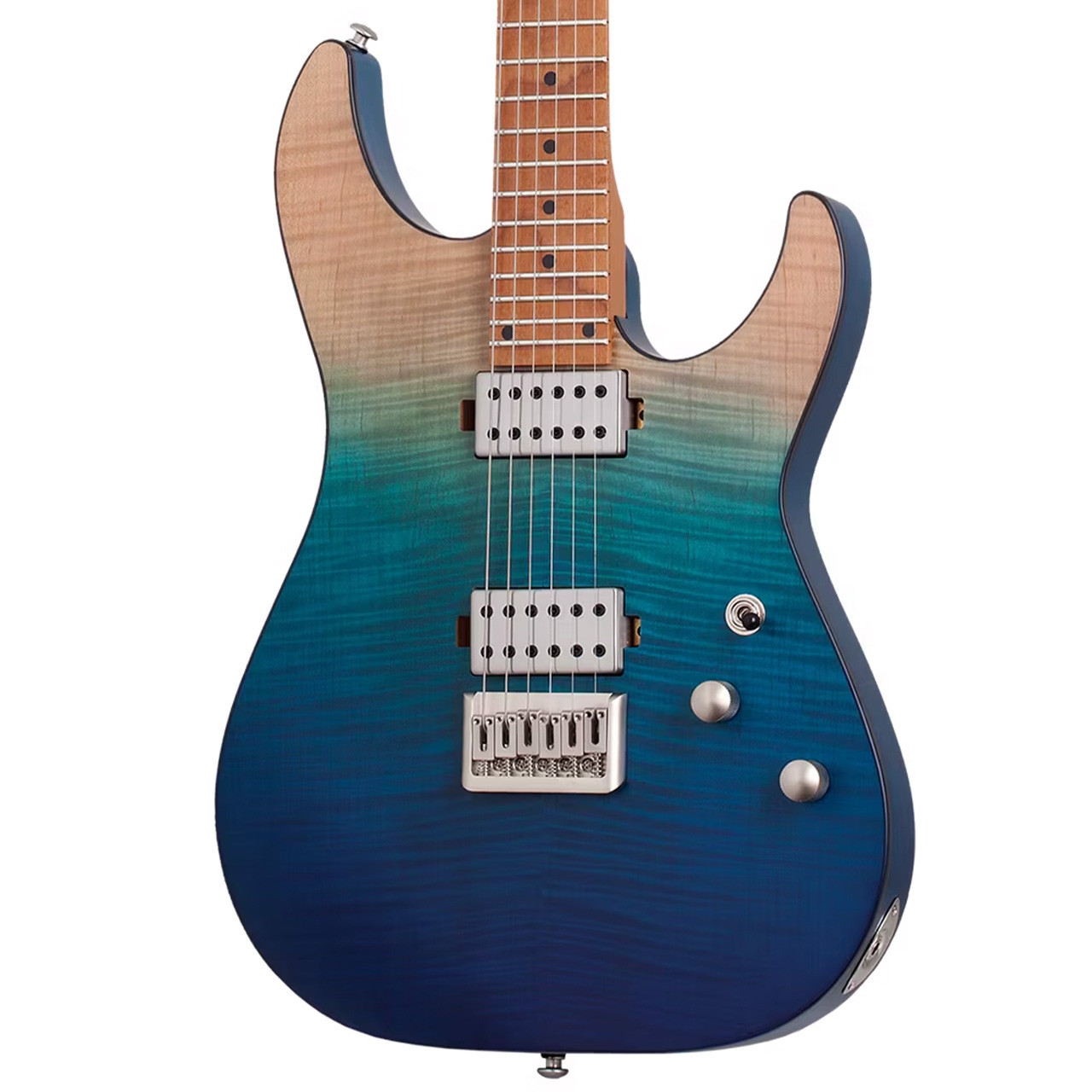 Schecter C-1 Standard Plus Electric Guitar - Blue Fade - Ted Brown