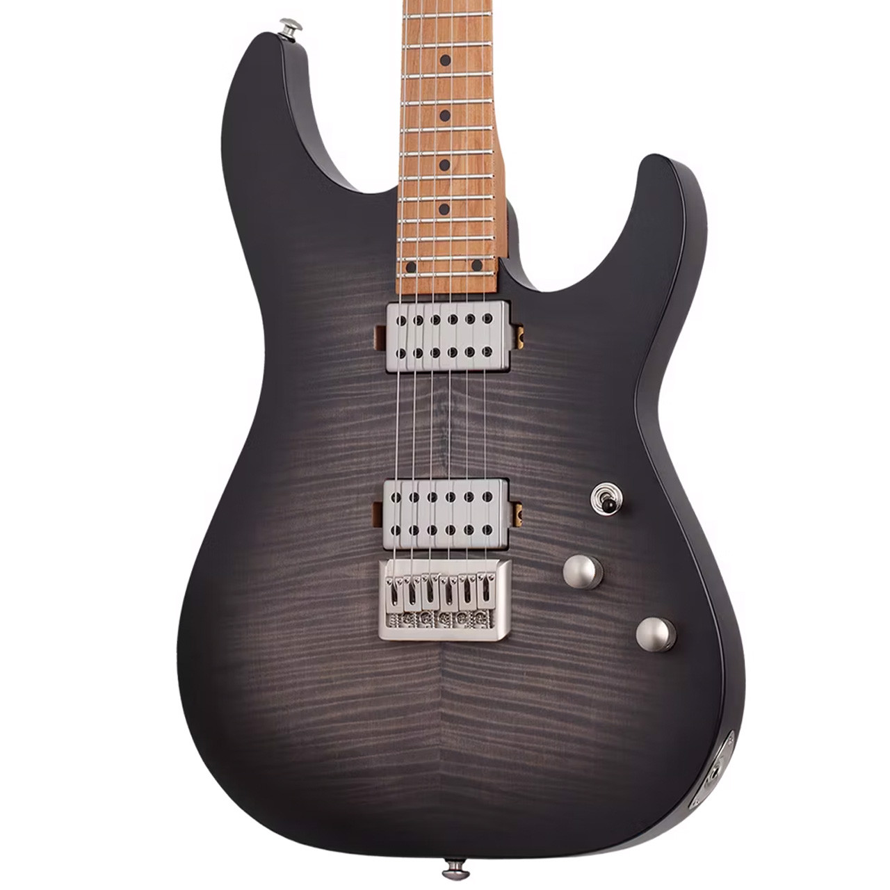 Schecter C-1 Standard Plus Electric Guitar - Transparent Black