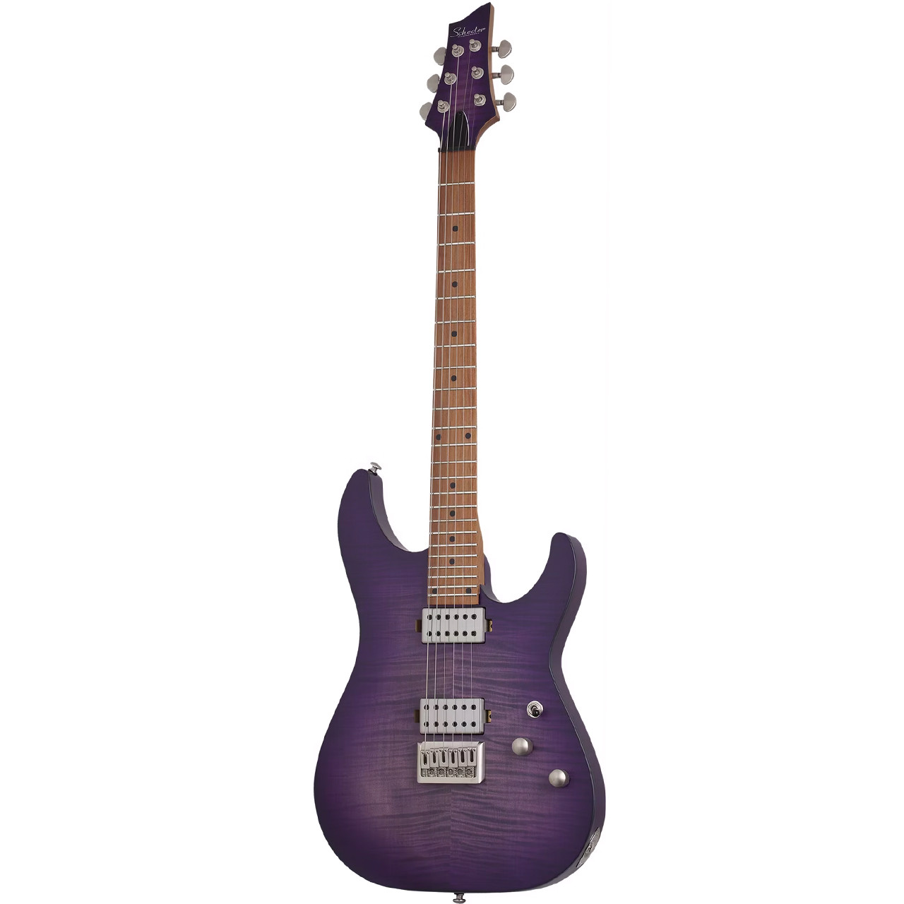 Schecter C-1 Standard Plus Electric Guitar - Transparent Purple