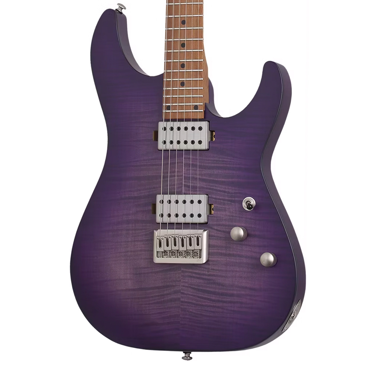 Schecter エレキギター パープル Schecter C-1 Standard Plus Electric Guitar - Transparent Purple
