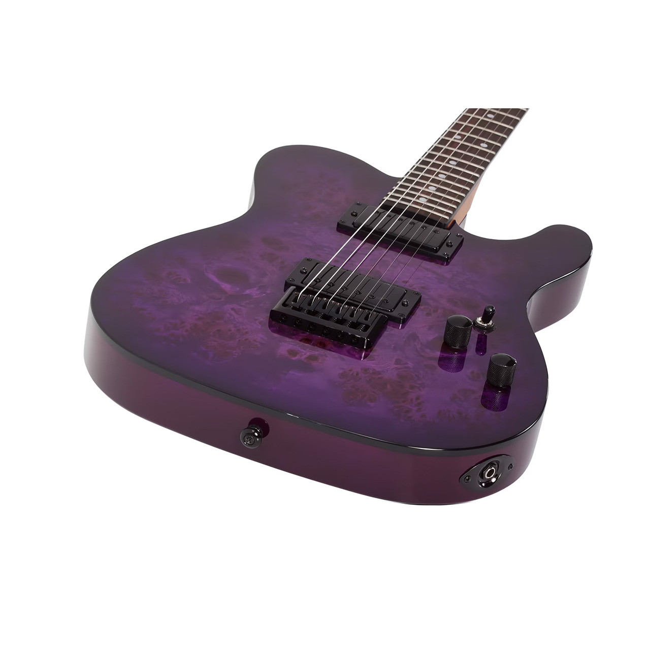 Schecter PT Standard Electric Guitar - Purple Burst Burl - Ted