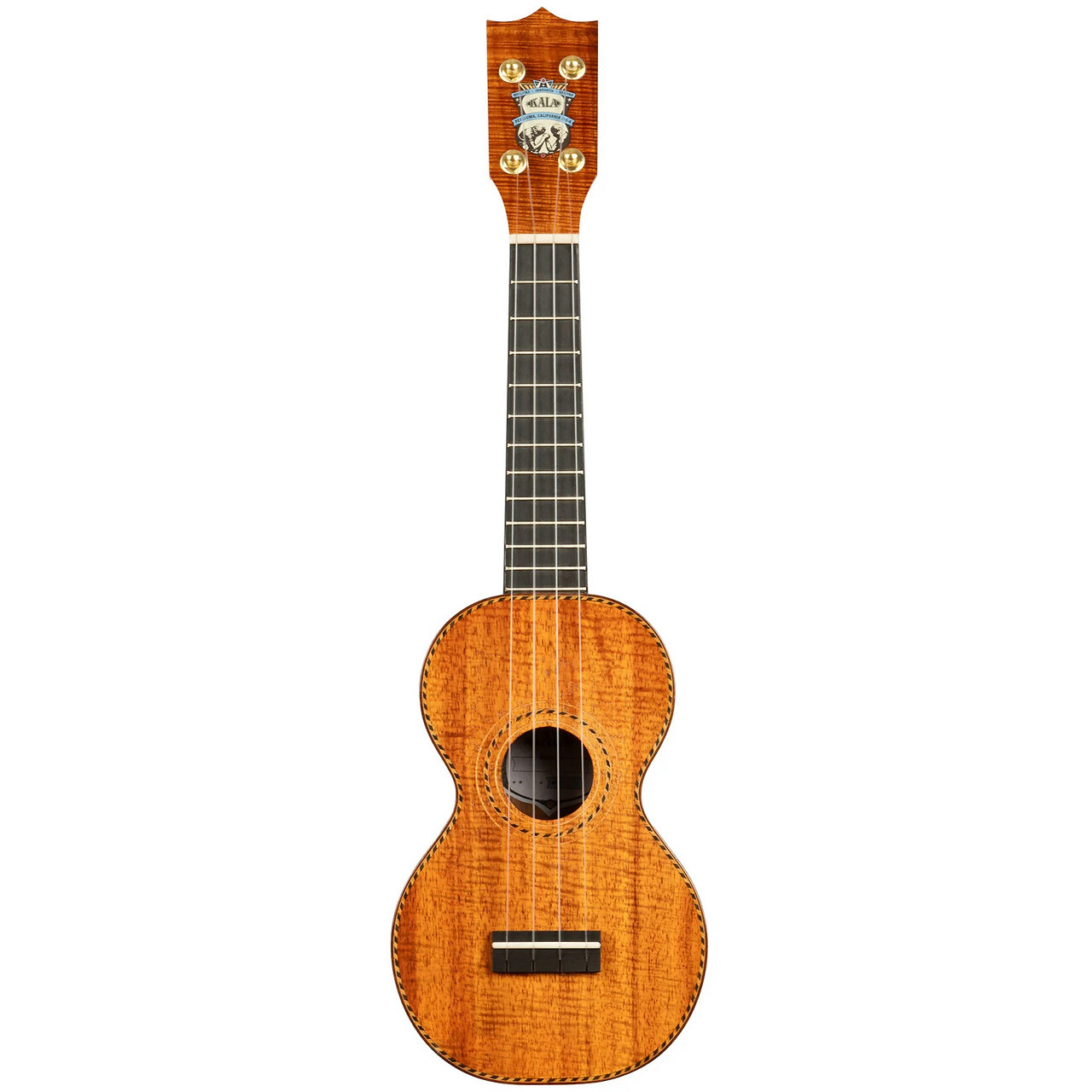 Kala Pan Pacific Deluxe Hawaiian Koa Figure 8 Soprano Ukulele