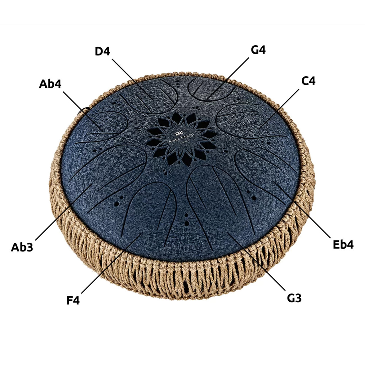 Meinl Sonic Energy Medium Octave Steel Tongue Drum, C Minor - 10