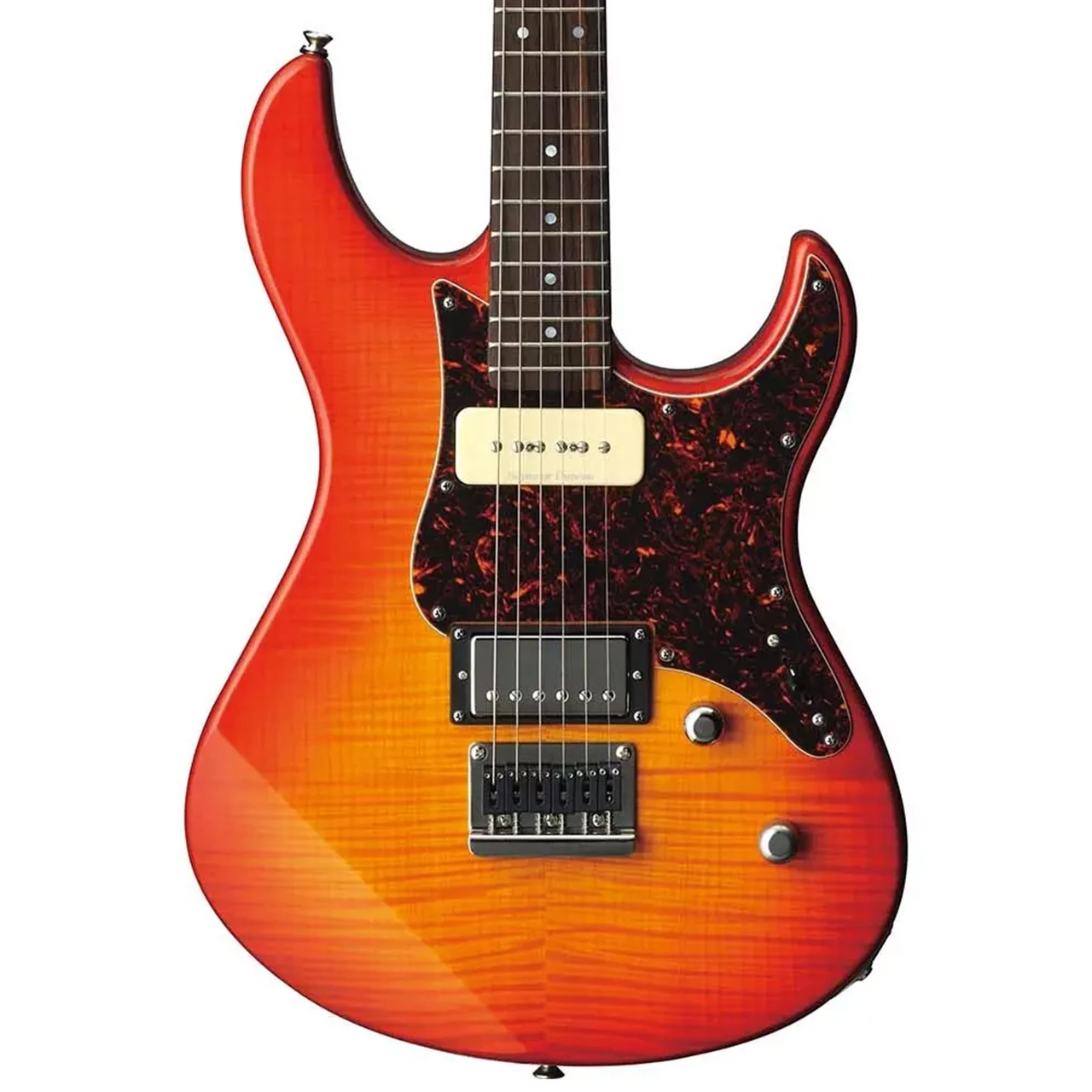 Yamaha PAC611HFM Pacifica Electric Guitar - Light Amber Burst