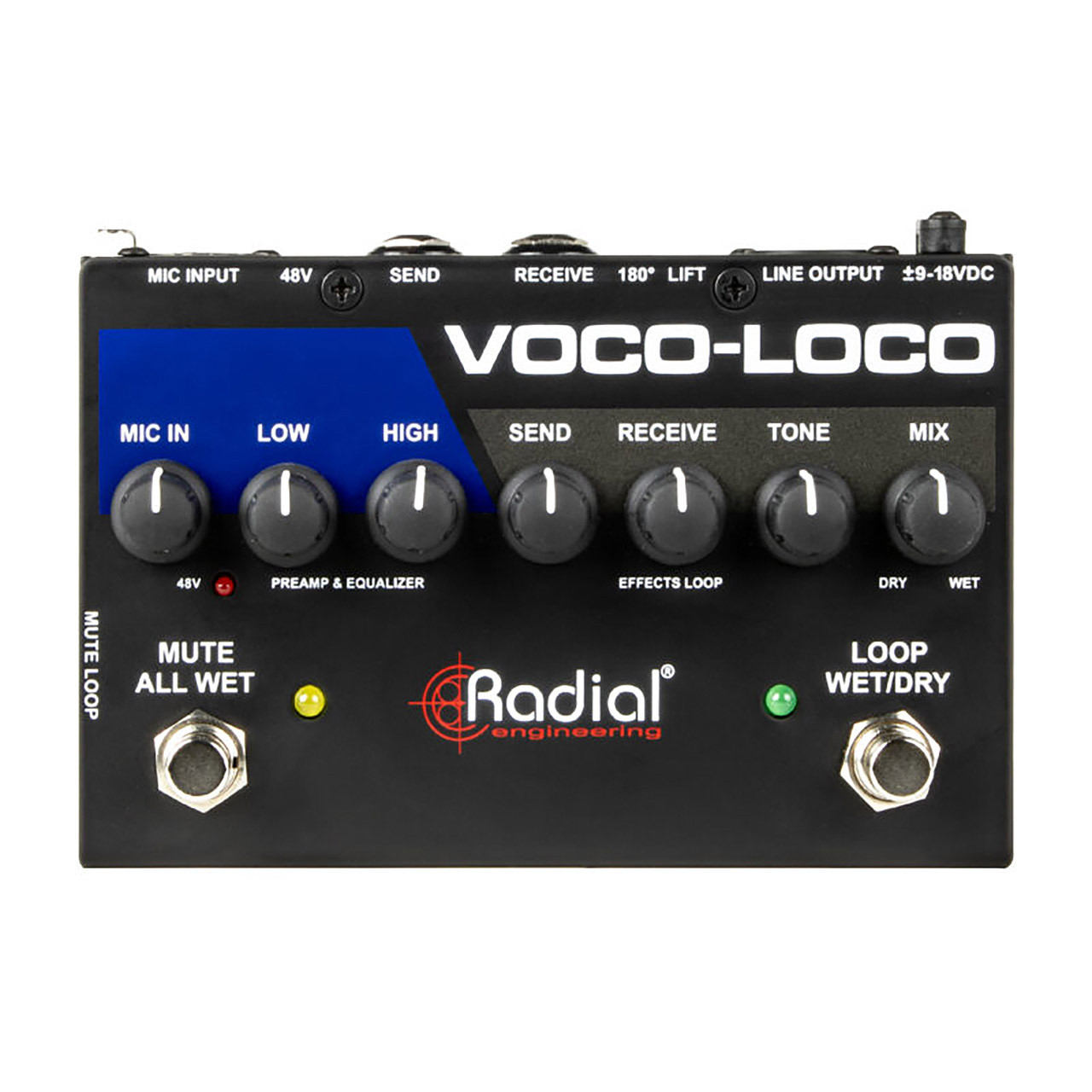 Radial Voco-Loco Mk2 Microphone Effects Switcher - Ted Brown Music