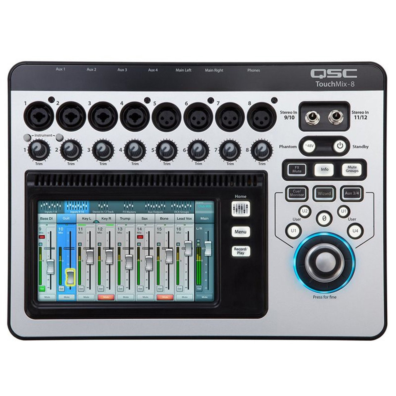 QSC touchmix-8 デジタルミキサー　中古　ケース付き QSC TOUCHMIX-8 Compact Digital Mixer - Ted Brown Music Company