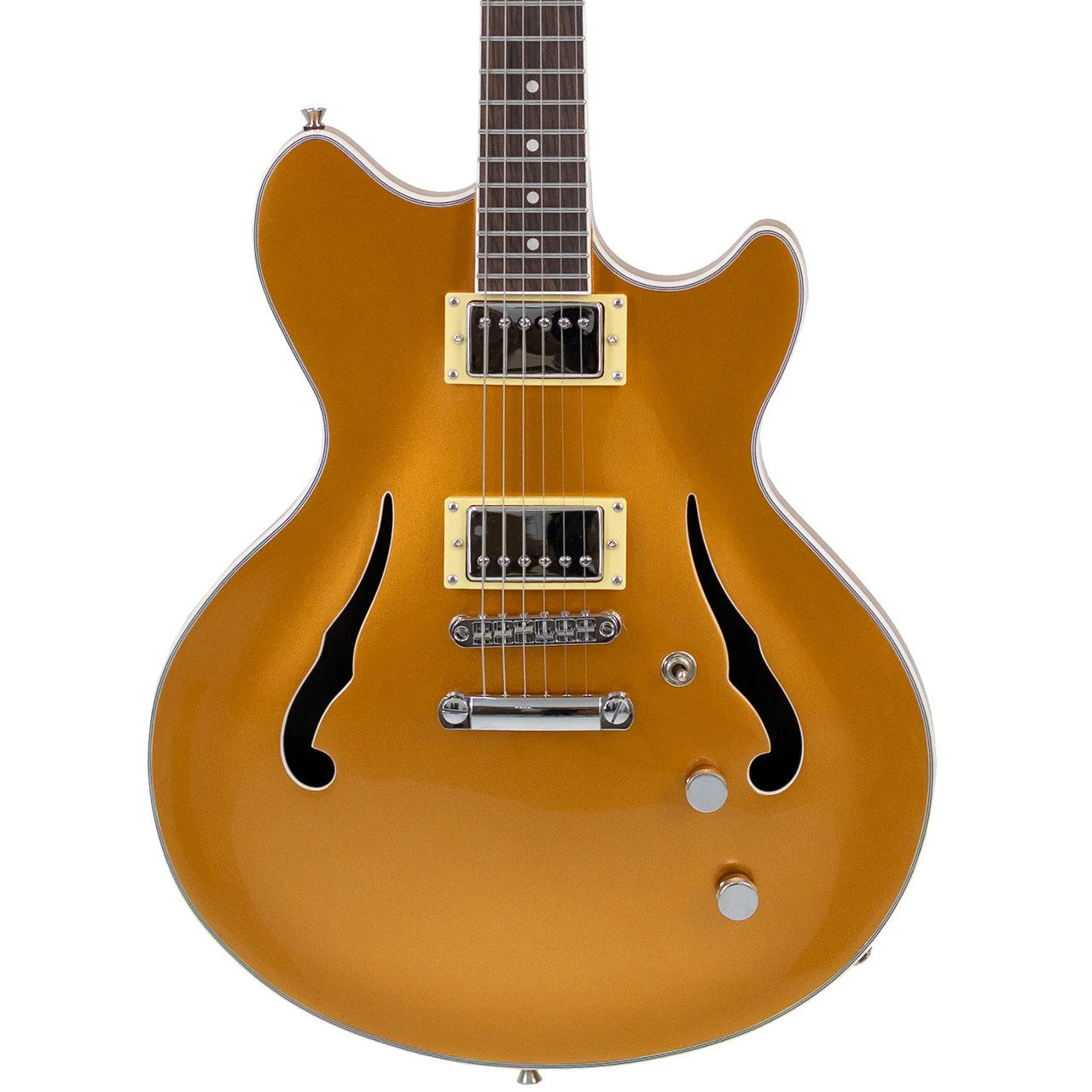 ゴールド エレキギター ！ジャンク… Tagima Ekosonic Electric Guitar - Metallic Gold - Ted Brown Music