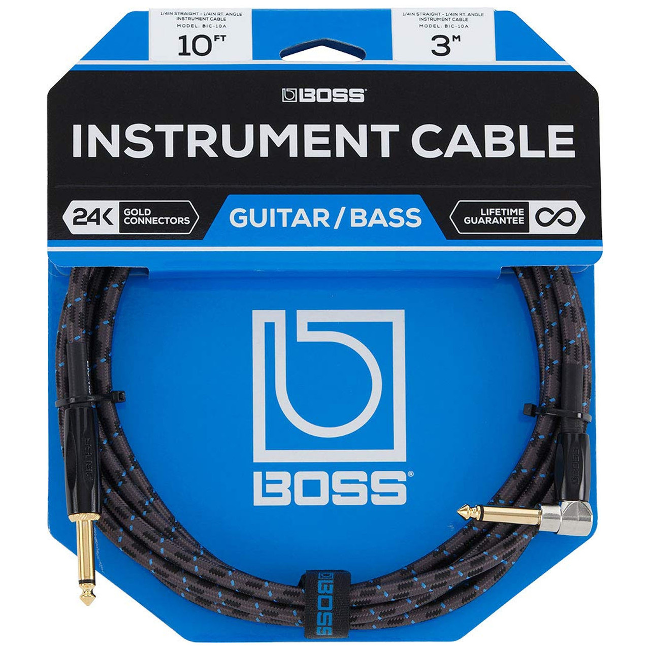 BOSS BIC-10A Straight to Right Angle 1/4