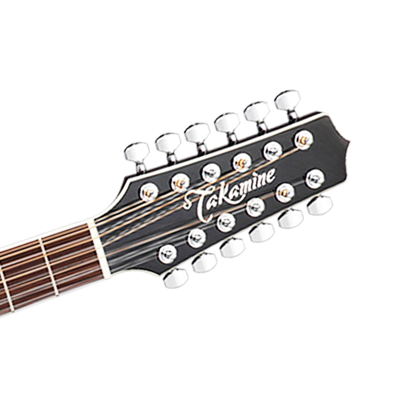 Takamine EF381SC Black 12-String Dreadnought Acoustic-Electric
