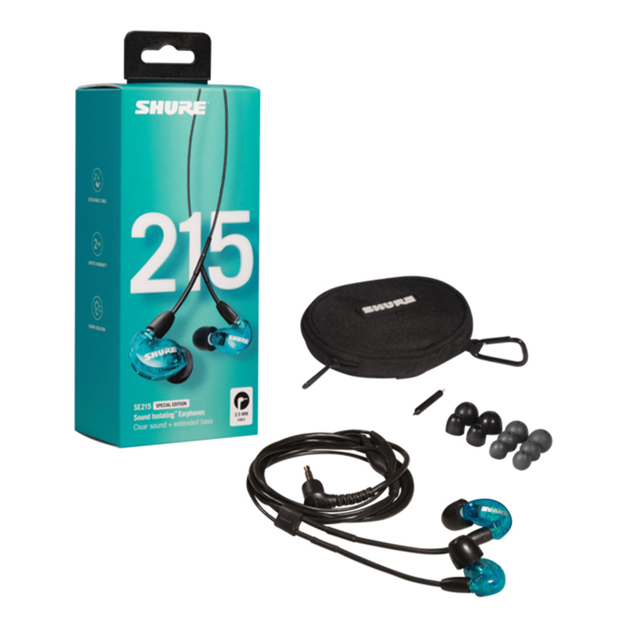SHURE Sound Isolating Earphones SE215 Special Edition transformer graphics Lucent Blue SE215SPE-A AONIC 4 - Sound Isolating™ Earphones - Shure USA