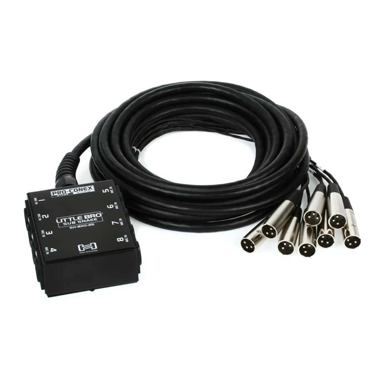 Hosa SH-8X0-25 25-foot Little Bro 8-Channel Sub Snake - Ted Brown