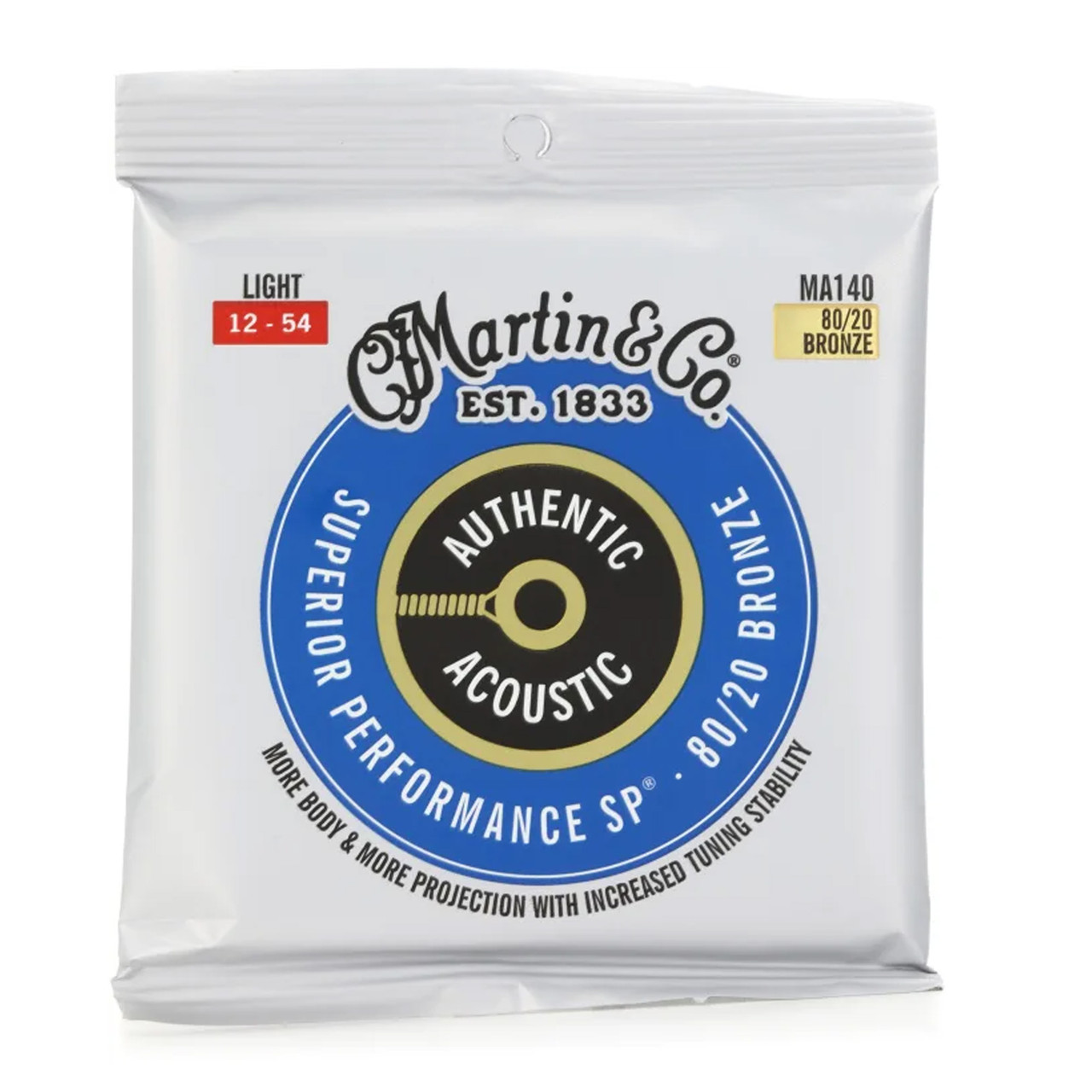 Martin MA140 80/20 Bronze 12-54 Gauge Acoustic Guitar Strings