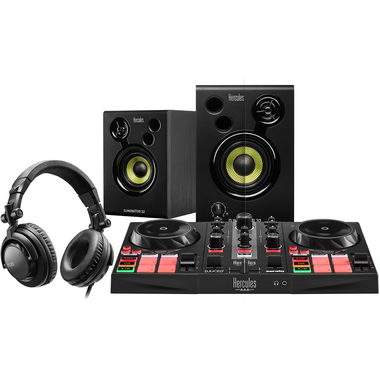 Hercules DJ Learning Kit MK2 with Controller, Speakers, Headphones
