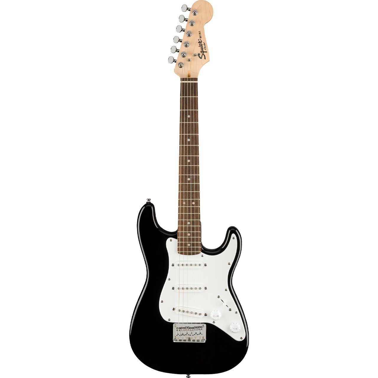 Squier Mini Stratocaster Electric Guitar - Black with Laurel
