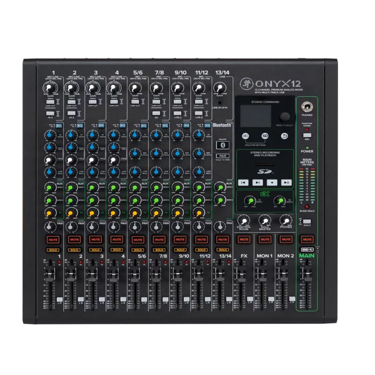 Mackie Onyx12 12-Channel Analog Mixer with Multi-Track USB - Ted