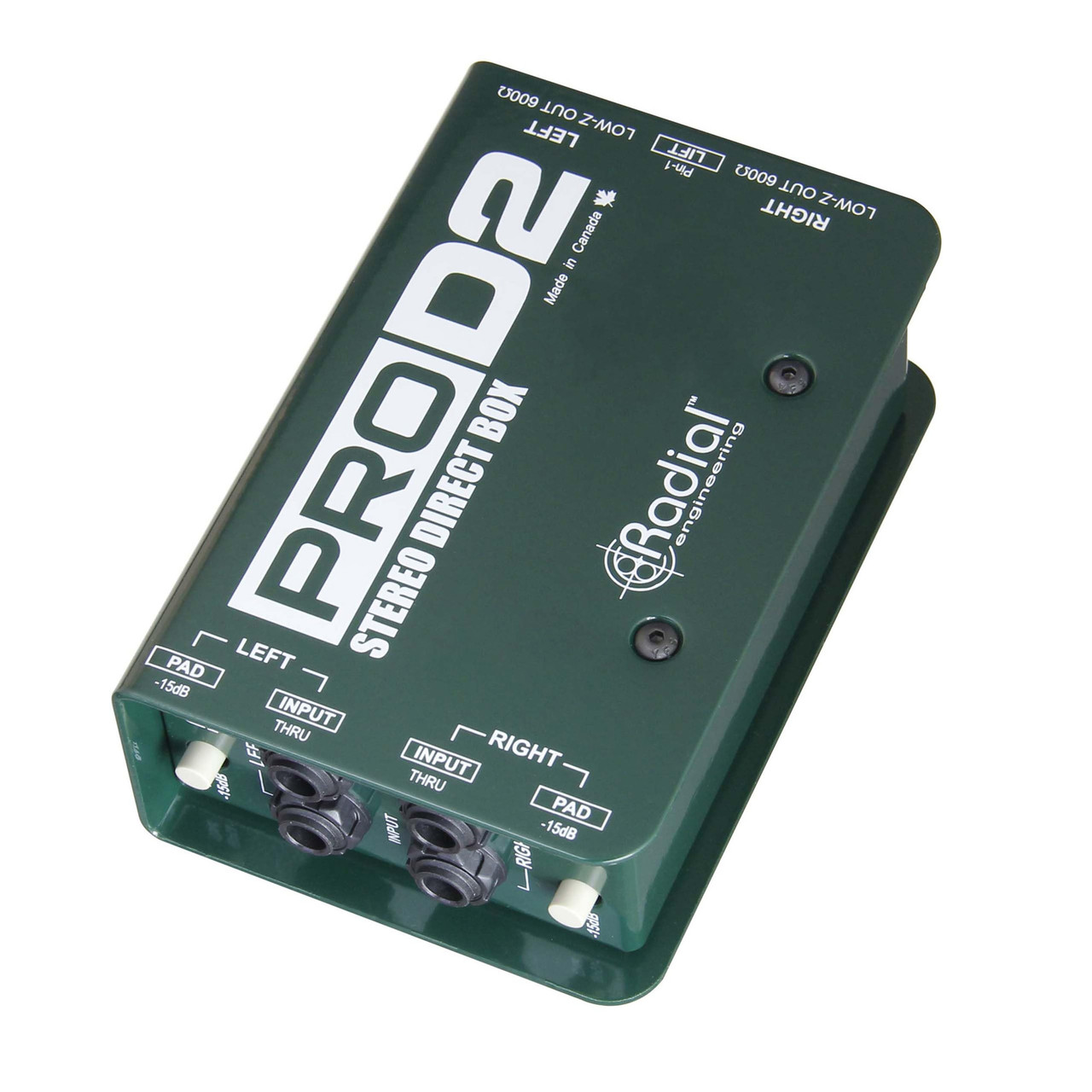 Radial ProD2 2-channel Passive Stereo Instrument Direct Box - Ted