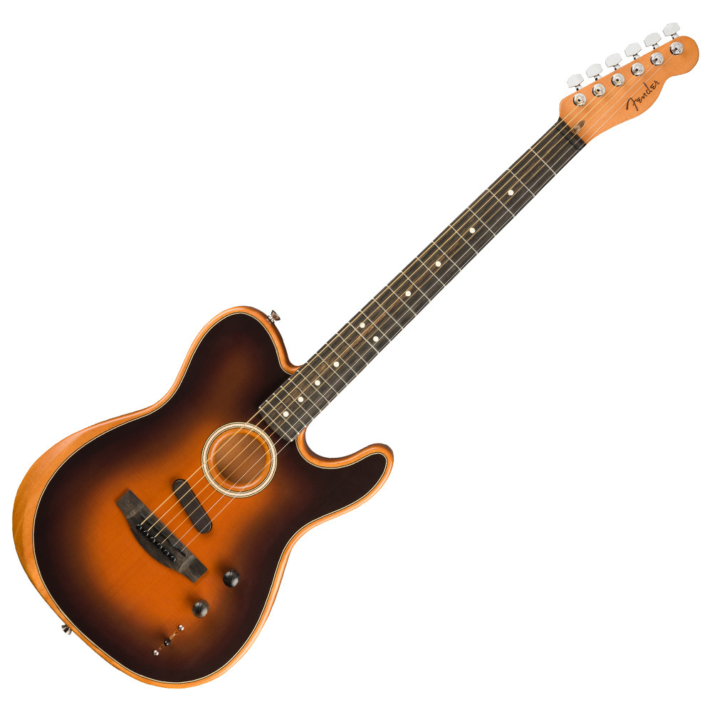 前原Fender Acoustasonic Tele American Fender Acoustasonic Telecaster Acoustic Electric Guitar - Ted