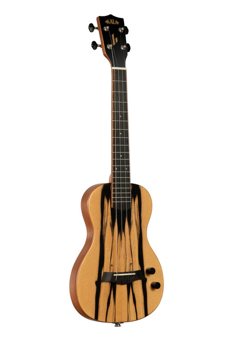 BLESS n° カンガルーケープ Kala KA-SB-EBY-T Solid Body Electric Striped Ebony Tenor Ukulele