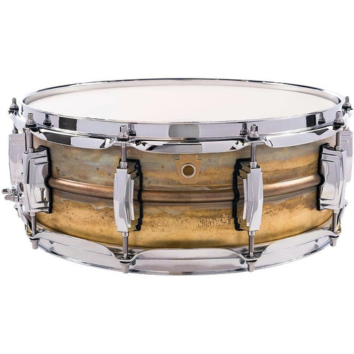 Ludwig LB454R Raw Brass Phonic 5x14 Snare Drum