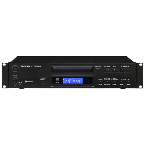 Tascam CD-200BT 2U Rackmount CD Player With Bluetooth Receiver