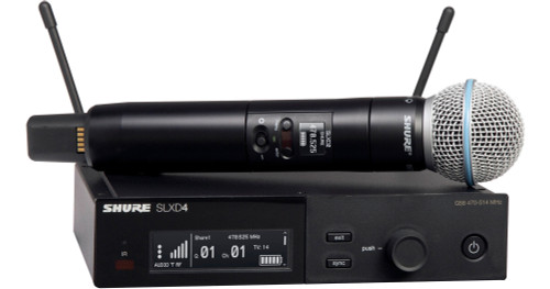 Shure SLXD14 Wireless Guitar System - G58 Band (470-514 MHz) - Ted