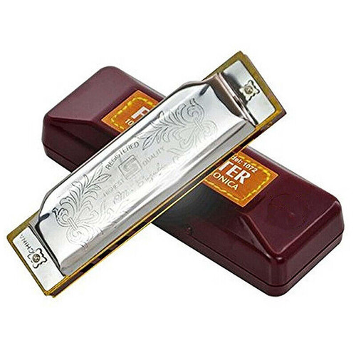 Suzuki FolkMaster Diatonic 10-Hole Harmonica - Key of D - Ted