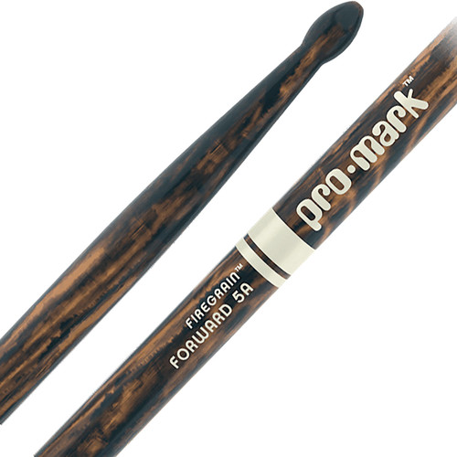 ProMark Forward 5A FireGrain Wood Tip Hickory Drumsticks ProMark Forward 5A FireGrain Wood Tip Hickory Drumsticks
