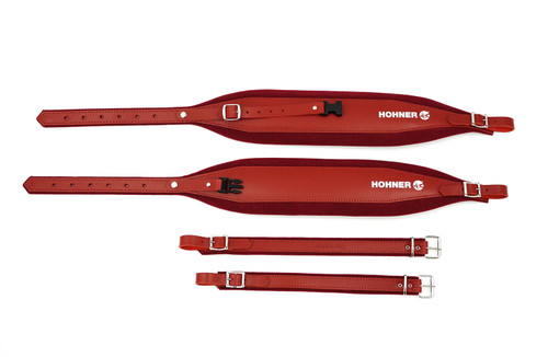 Hohner ACC18 Italian Leather and Velour Accordion Shoulder Straps Hohner ACC18 Italian Leather and Velour Accordion Shoulder Straps