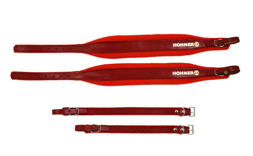 Hohner ACC18 Italian Leather and Velour Accordion Shoulder Straps Hohner ACC18 Italian Leather and Velour Accordion Shoulder Straps