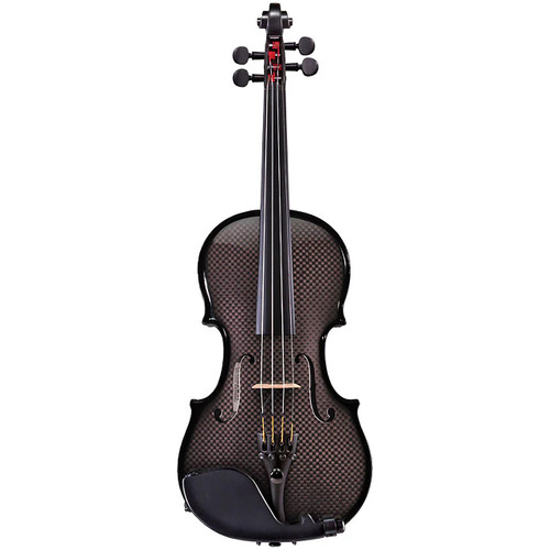 Glasser Carbon Composite Acoustic-Electric 4/4 Violin Outfit with Case and Bow - Champagne Pink