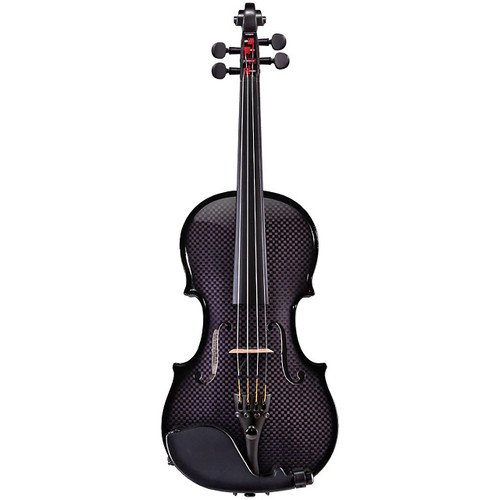 Glasser Carbon Composite Acoustic-Electric 4/4 Violin Outfit with Case and Bow - Purple
