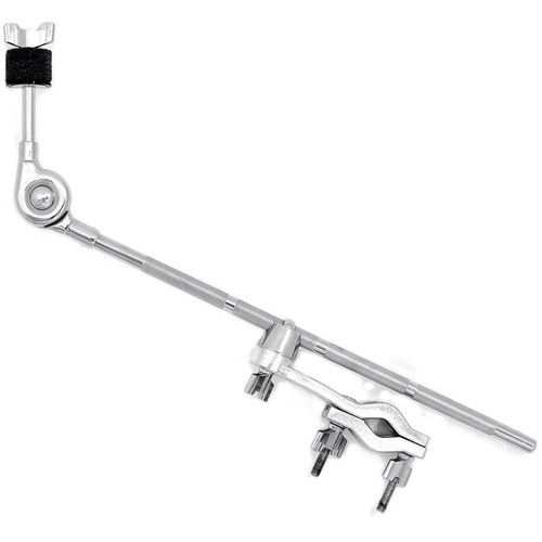 A Gibraltar cymbal arm with clamp and adjustable section against a white background.